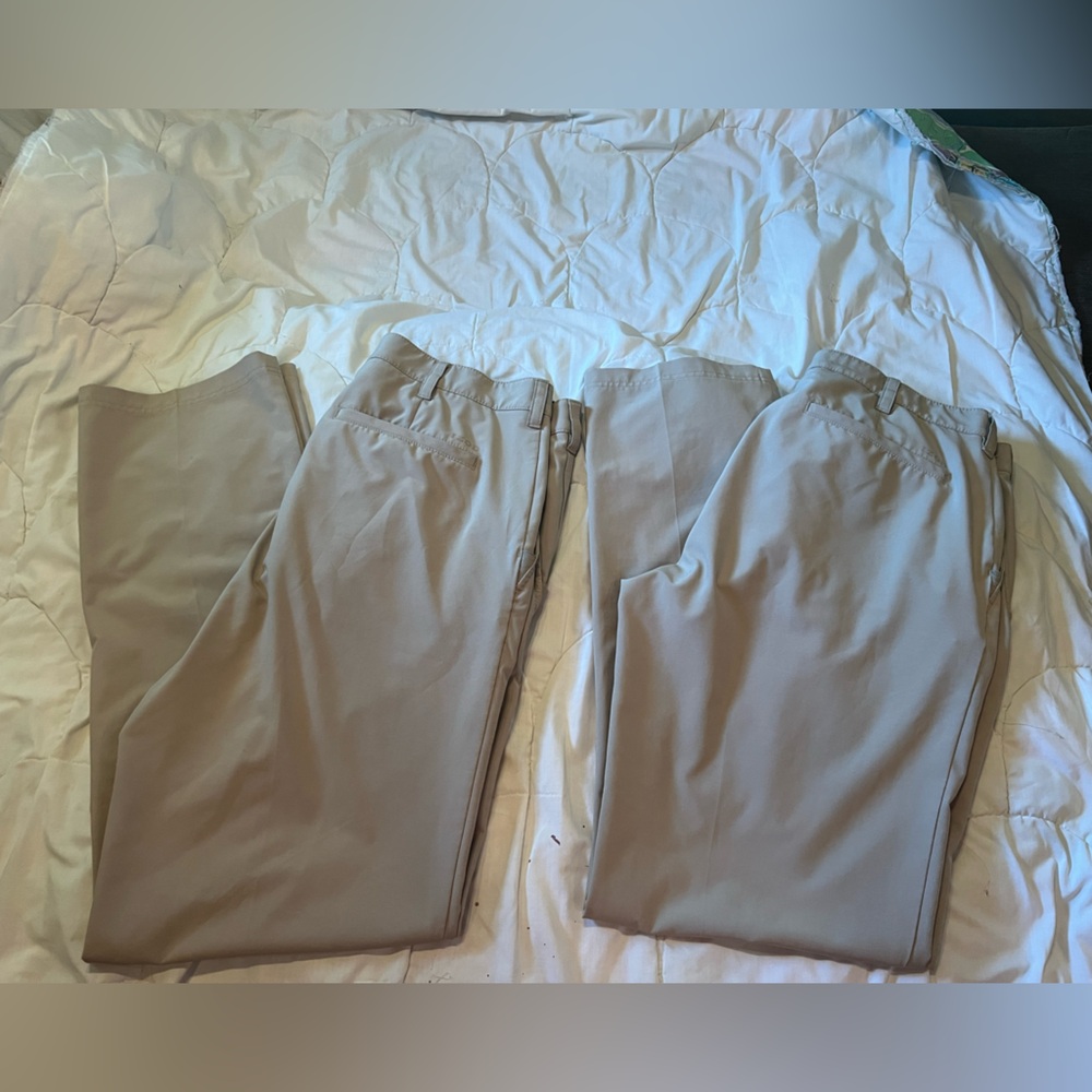 Izod Men's Khaki golf pants -2 pair
